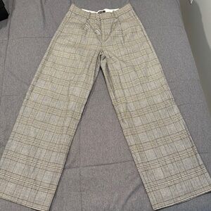 Madewell Cooper Plaid Pleated Trouser